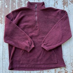 Maroon Quarter Zip Pullover